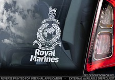 Royal Marines -Car Window Sticker- The British Navy Forces Logo Badge Sign Decal