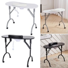 Portable Foldable Manicure Nail Table Beauty Salon Mobile Technician Work Desk