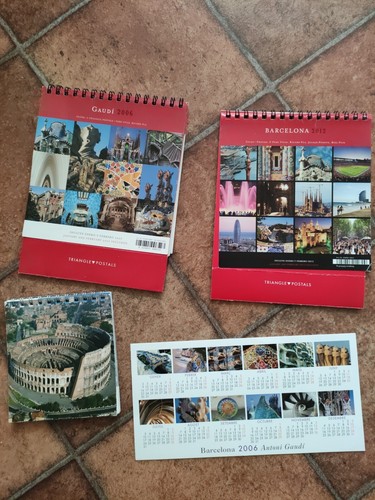 Barcelona used calendars - 4x,