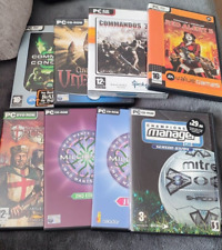8 Vintage PC CD-ROM Games -Command & Conquer,Undying,Championship Manager 03/04