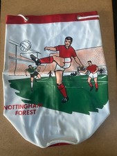 GENUINE VINTAGE 1960S NOTTINGHAM FOREST  VINYL DUFFEL BAG NOS NEW OLD STOCK