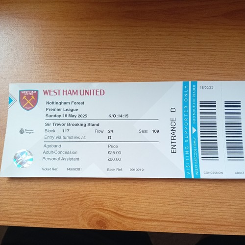 Ticket 2024 2025 5 - :, 18/5/2025
