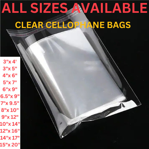 Cellophane clear cello bags - cellophane,