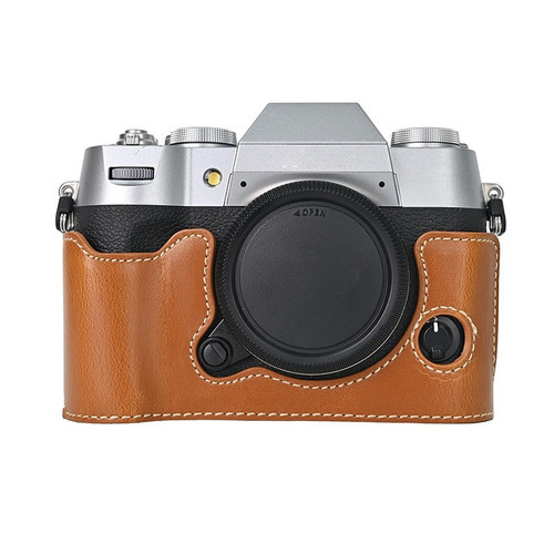 Oiled leather camera - leather,