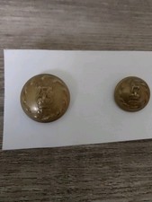 Glostershire Reg Kings Crown Brass Buttons x 2