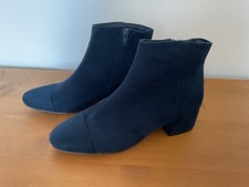 Marks & Spencer Collection faux SUEDE - ankle boots - 5 - Navy Blue