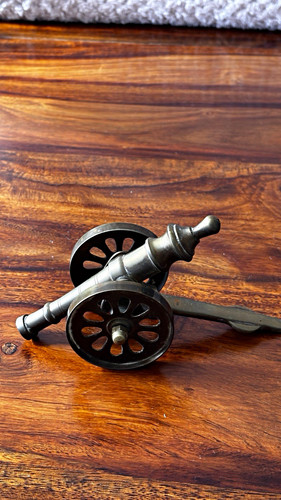 Brass miniature cannon model - miniature,