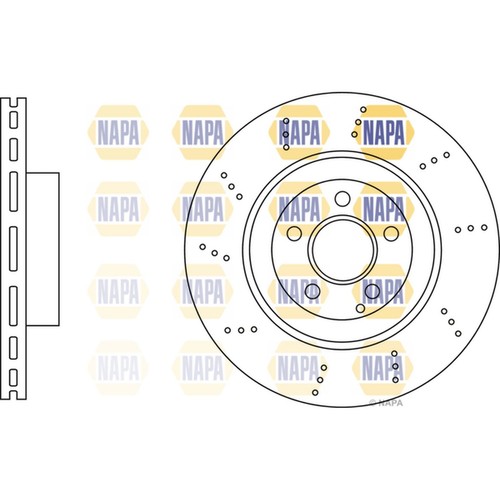 Brake discs vented - 2x, grooved
