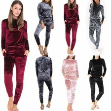 WOMENS LADIES VELVET VELOUR