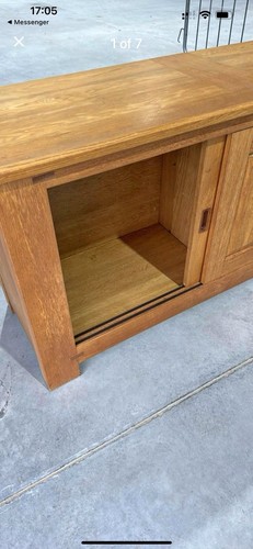 Solid oak cabinet used - solid,
