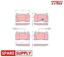 BRAKE PAD SET, DISC BRAKE FOR