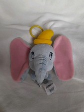 Disney Dumbo Elephant Big Head Small Body Bag Clip Charm Soft Plush Toy 5”
