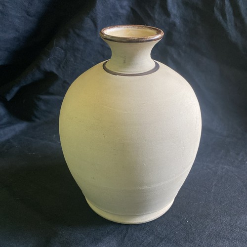 Antique stoneware pottery vase - antique,
