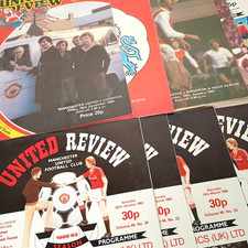 46 x 1980s Manchester United Match Programmes 1980 1981 1982 1987 1988