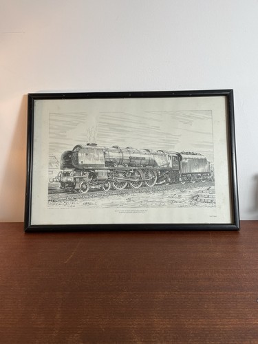 Framed steam train - framed,