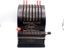 Antique Mechanical Calculator Lipsia Addi 7 German Adding Machine