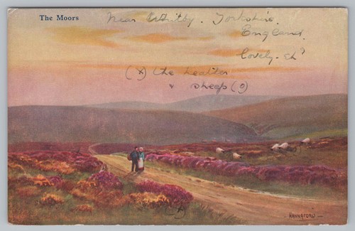 Postcard the moors - moors, whitby