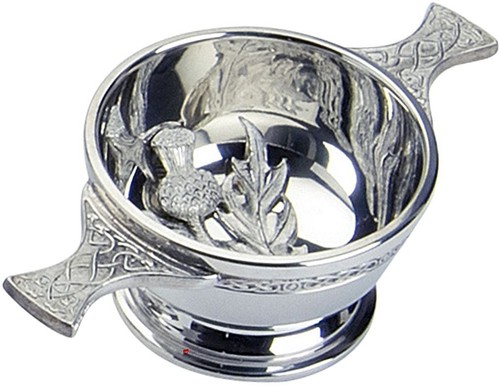 Thistle scottish quaich - thistle,