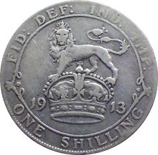 1911 TO 1919 GEORGE V SILVER SHILLING CHOICE OF YEAR / DATE