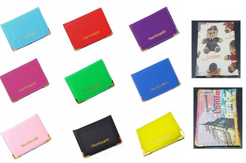 Leather travel card - card, pass