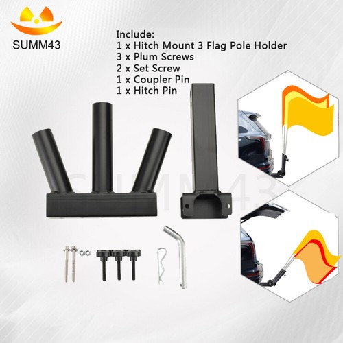 Foldable hitch mount flag - foldable,