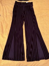 Zara Women's Wide-Leg Velvet Trousers Size XS