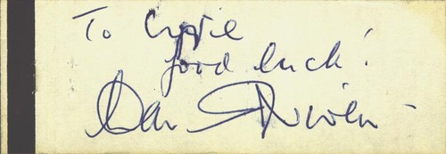 David niven autograph - david, note