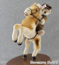 Steiff 2008 Teddy Roosevelt Rough Rider Alpaca Bear & Mohair Horse Ean 038457