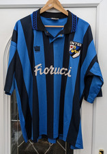 Rare Vintage Inter Milan Shirt Extra Large XL Home Football Jersey 1992