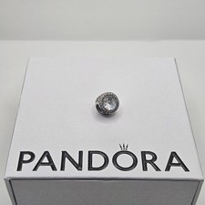 Genuine Pandora Clear Radiant Hearts Big Stone Charm ALE 925 796239CZ