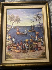 This is a Haitian market scene