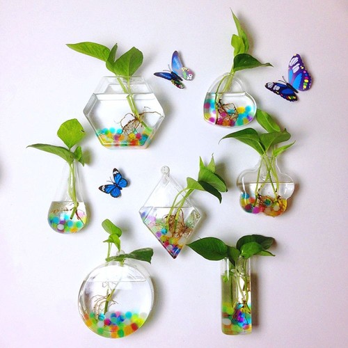 Cone shape wall hanging - wall, vase