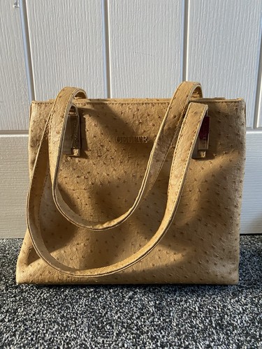Ladies celite faux ostrich - celite,