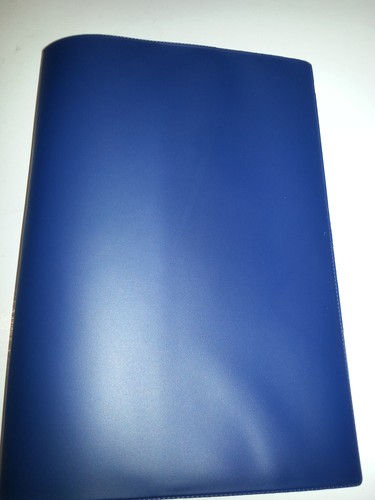 Blue document holder - document,