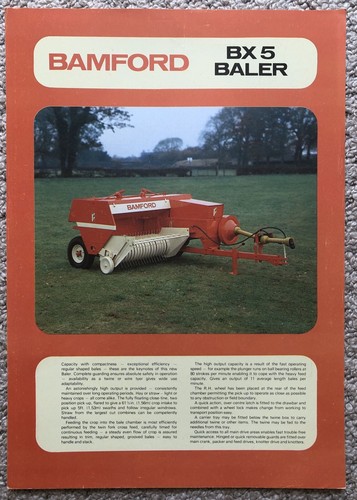 Bamford bx5 baler leaflet - bamford,