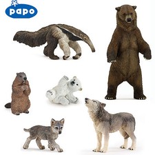 PAPO Wild Animal Kingdom AMERICAS - Choice of 53 animals inc Wolves with Tags