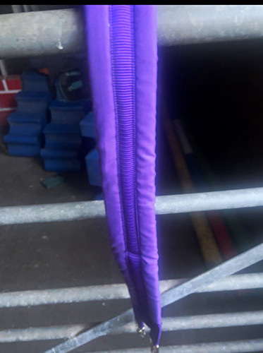 Purple synthetic padded horse - purple,