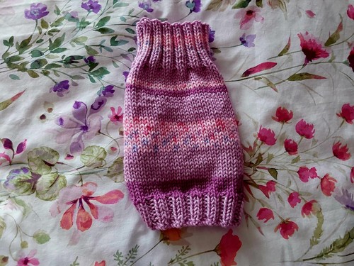 Hand knitted dog jumper - jumper., small