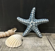 Glazed textured blue small