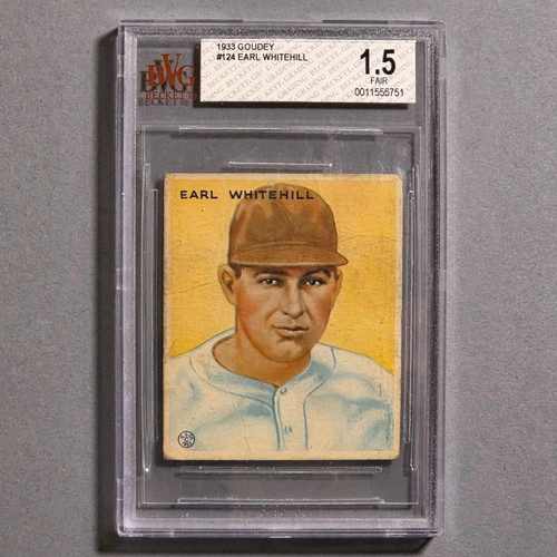 1933 goudey 124 earl - #124,