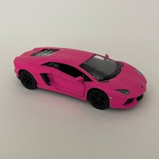 Kinsmart Lamborghini Aventador LP700-4 Pink Diecast Toy Car 1:38 Combi P&P #K