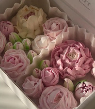 Marshmallow flower cake - flower,
