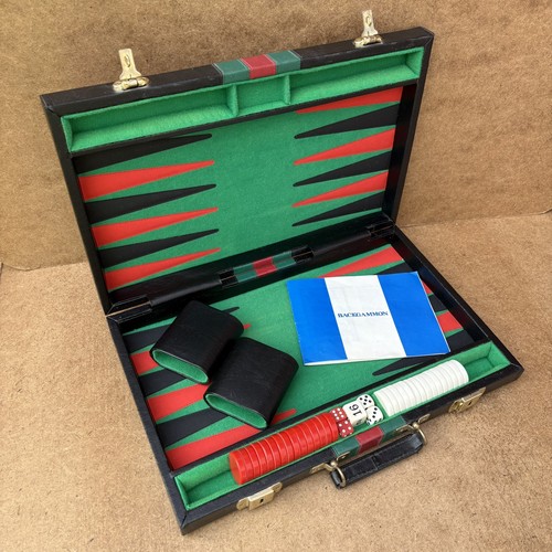 Vintage backgammon set faux - backgammon, in