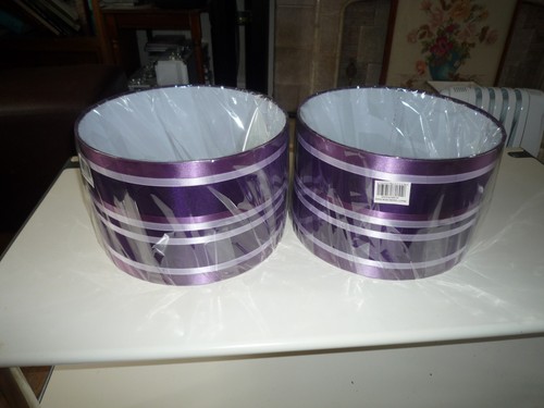 Two purple aubergine table - two,