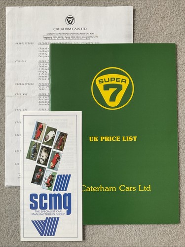Caterham seven price - price, list