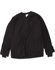 ADIDAS Mens Pullover Tracksuit Top Size 40/42 Medium Brown Polyester SL01