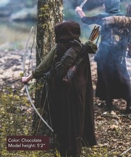 Medieval Hooded Cape Cloak