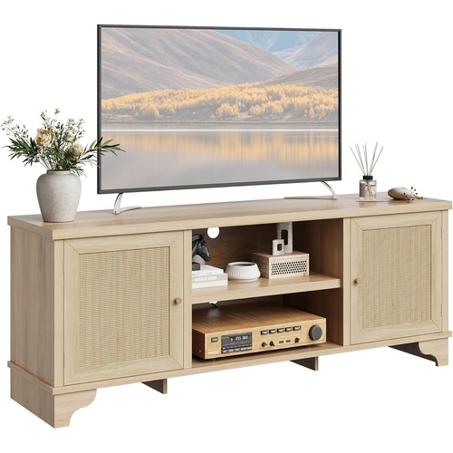 Rattan entertainment center - entertainment,