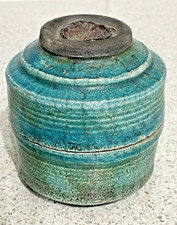 STUDIO POTTERY DEEP TURQUOISE