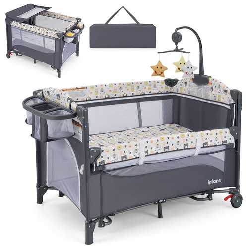 Travel cot with - in,